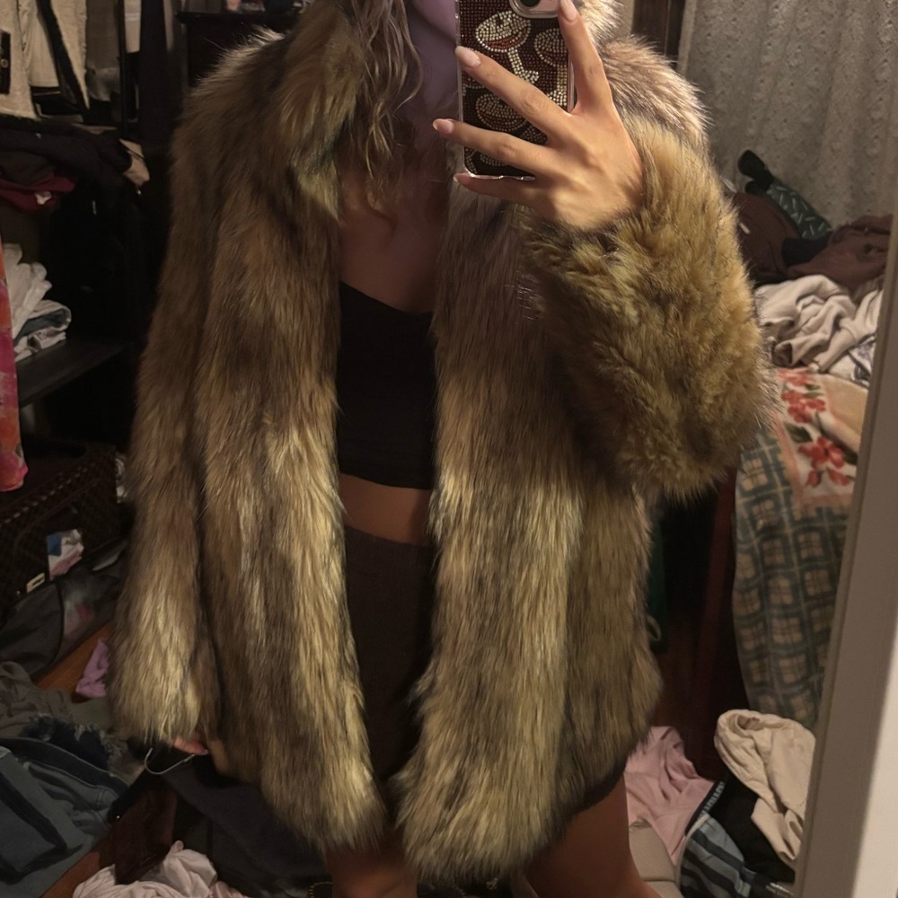 Zara Tan Teddy Jacket